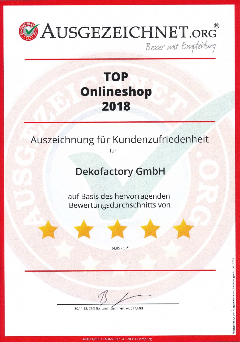Auszeichnung für hohe Kundenzufriedenheit