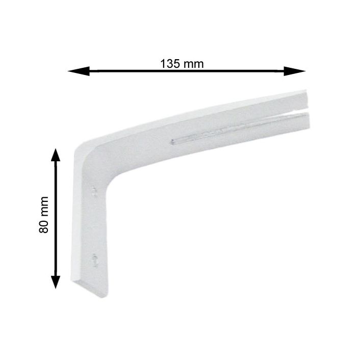 Wandwinkel, 135mm x 80mm, weiss